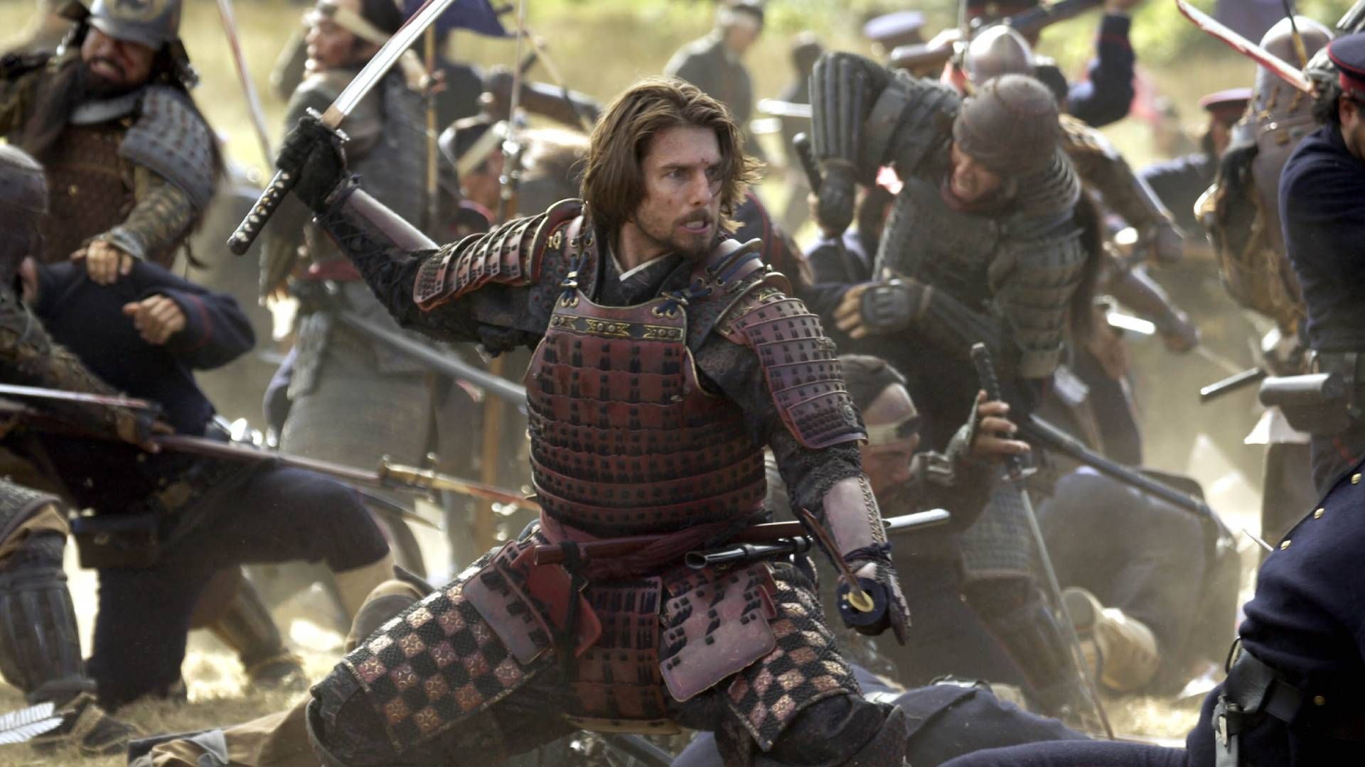 <p>                     Tom Cruise’s period epic The Last Samurai sees him play military veteran Nathan Algren who befriends samurai Katsumoto (Ken Watanabe) after he decides to spare him. Over the course of the film, the pair develop a bond as Algren is trained in the ways of Japanese swordsmanship. This all leads to the movie’s most poignant moment after Katsumoto has been killed, as Algren presents his sword to Emperor Meiji. "Tell me how he died," the ruler asks, to which Algren emotionally replies, "I will tell you how he lived." The subtext here is pretty clear: do not forget the ways of traditions of the samurai as Japan modernizes.                   </p>