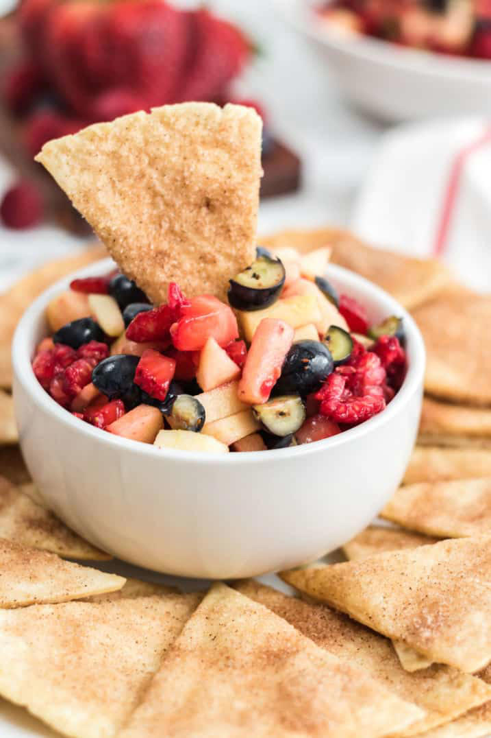 Fruit Salsa With Cinnamon Chips