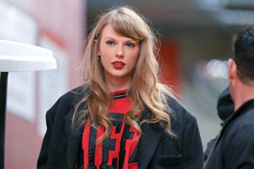 Taylor Swift Referred To As 'Kelce's Wife' By Tony Romo While Cheering ...