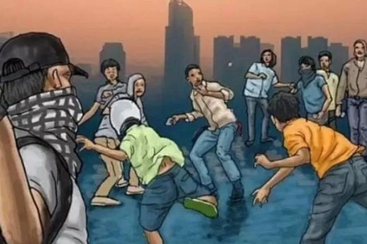 Tawuran Viral di Jatinegara, 5 Remaja Di Bawah Umur Ditangkap