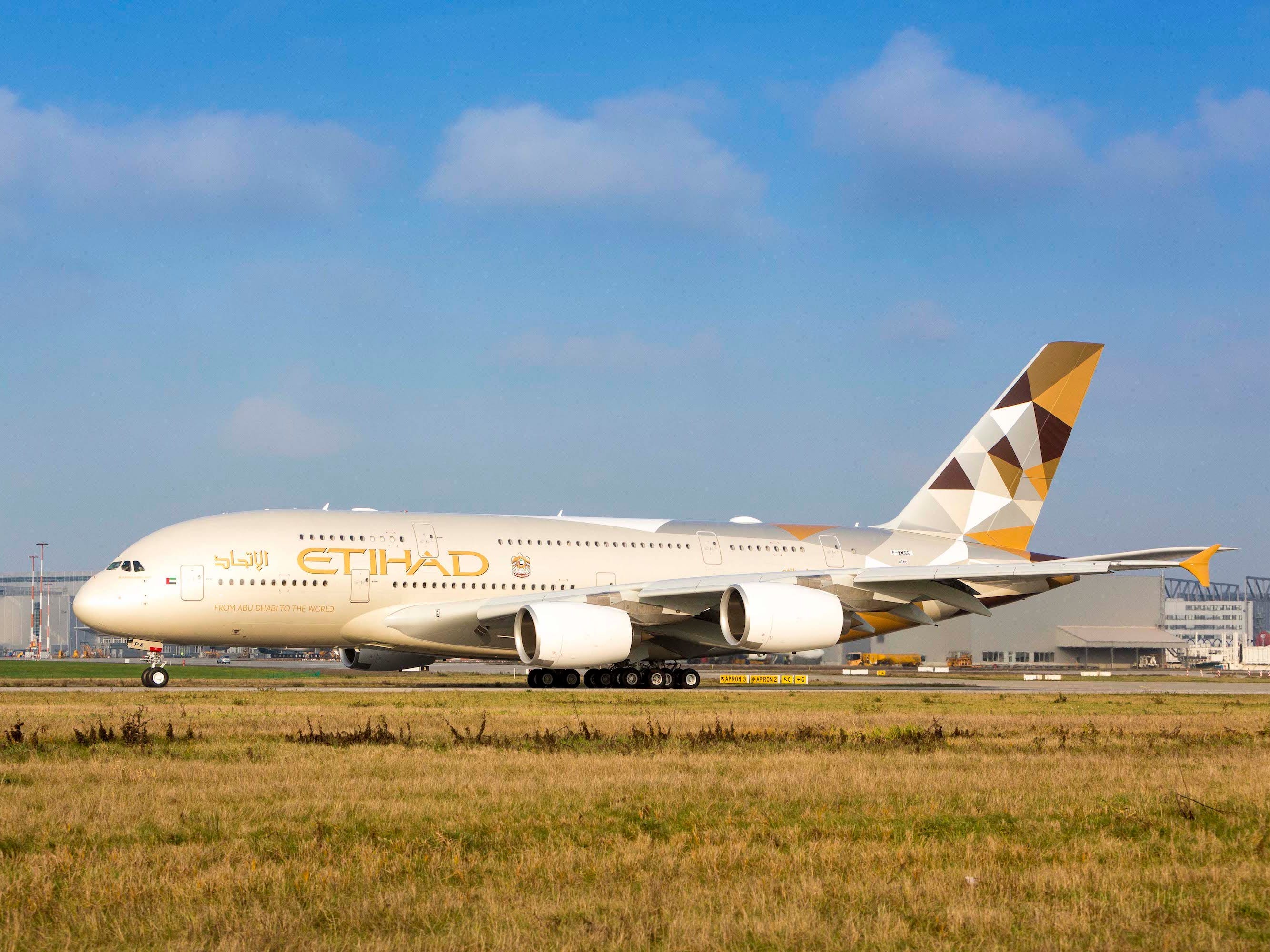 Etihad's mammoth Airbus A380 has returned to the US after nearly ...