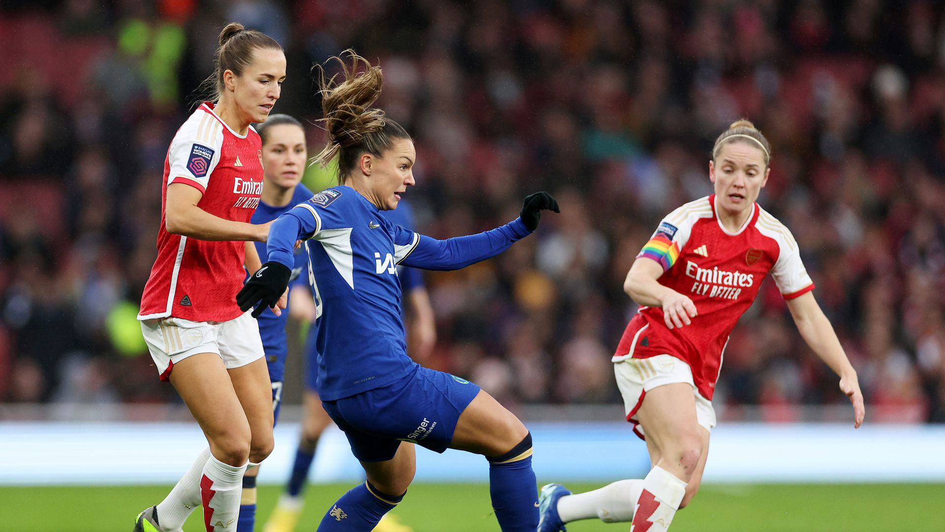 Watch Johanna Rytting Kaneryd Ties At 1 1 For Chelsea Against Arsenal