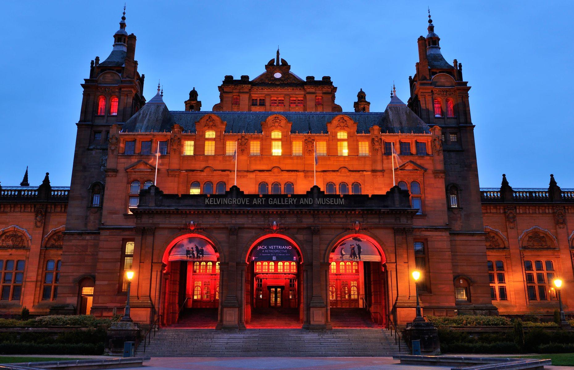 <p>First opened in 1901, Glasgow’s <a href="http://www.glasgowlife.org.uk/museums/venues/kelvingrove-art-gallery-and-museum">Kelvingrove Museum</a> is one of the most-visited free attractions in Scotland. Inside its beautiful Baroque building, the museum is home to one of Europe’s finest art collections. With 22 state-of-the-art galleries and around 8,000 objects, the museum’s highlights include Rembrandt’s <em>Man in Armour</em> alongside works by J. M. W. Turner and Monet.</p>