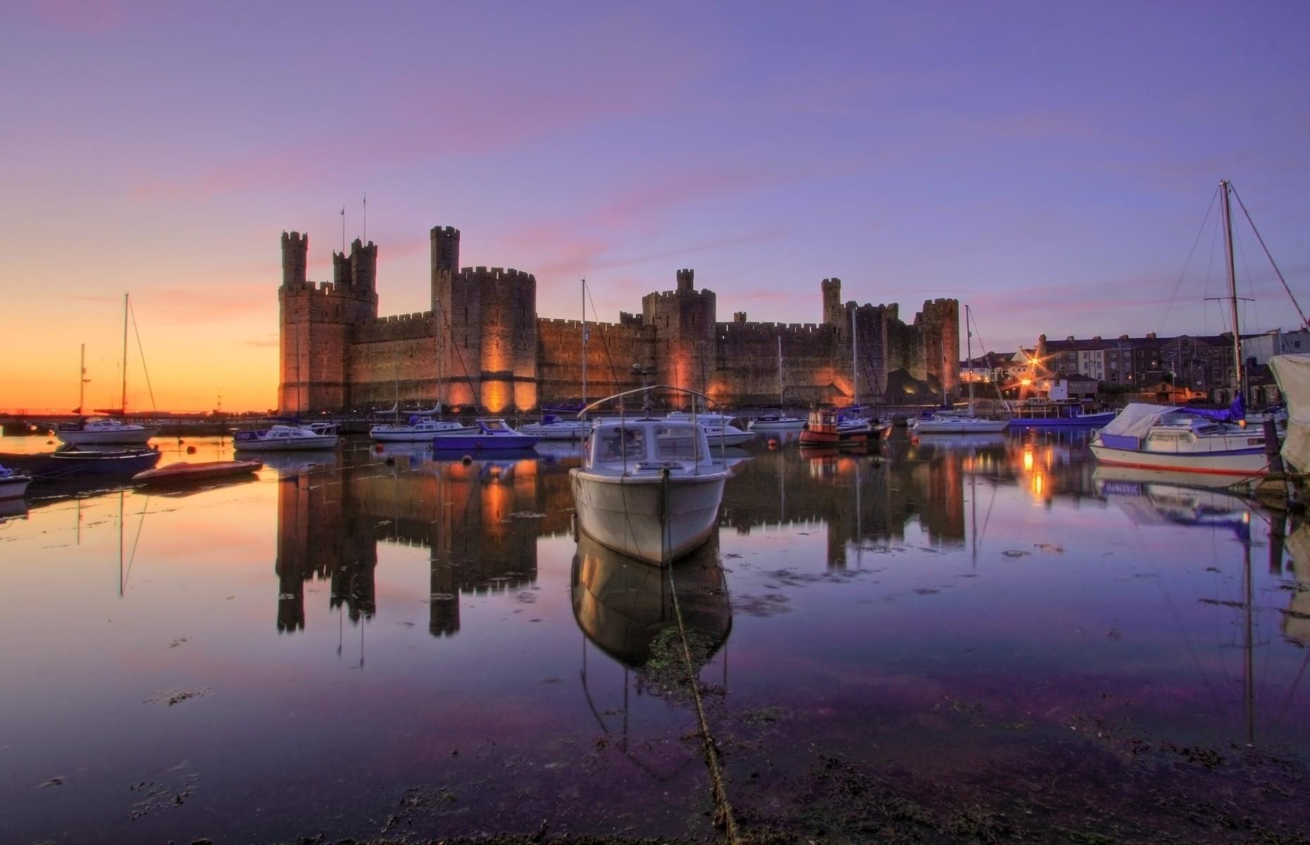 <p>Sitting on the banks of the River Seiont in Caernarfon, <a href="https://cadw.gov.wales/visit/places-to-visit/caernarfon-castle">this magnificent Welsh castle</a> is often regarded as one of the greatest buildings of the Middle Ages. The fortress-palace was built as part of King Edward I's defences to strengthen his power after conquering Wales. Caernarfon Castle is now a UNESCO World Heritage Site alongside the king’s other castles at Beaumaris, Conwy and Harlech.</p>