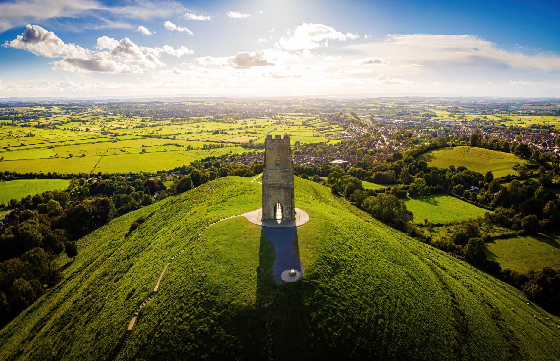<p>Tangled in pagan history and myth, beautiful <a href="https://www.nationaltrust.org.uk/glastonbury-tor">Glastonbury Tor</a> has been one of England’s most important spiritual sites for more than 1,000 years. There are many myths and legends associated with the hill, including that the Holy Grail – brought here by Jesus’ uncle Joseph Arimathea – is buried in a cave below. Perched at the top are the ruins of the 14th-century St Michael’s Tower, which offers incredible views across the Somerset countryside.</p>