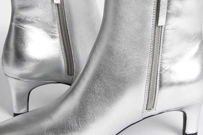 m&s 'comfortable and stylish' silver knee-high boots now come in an ankle style