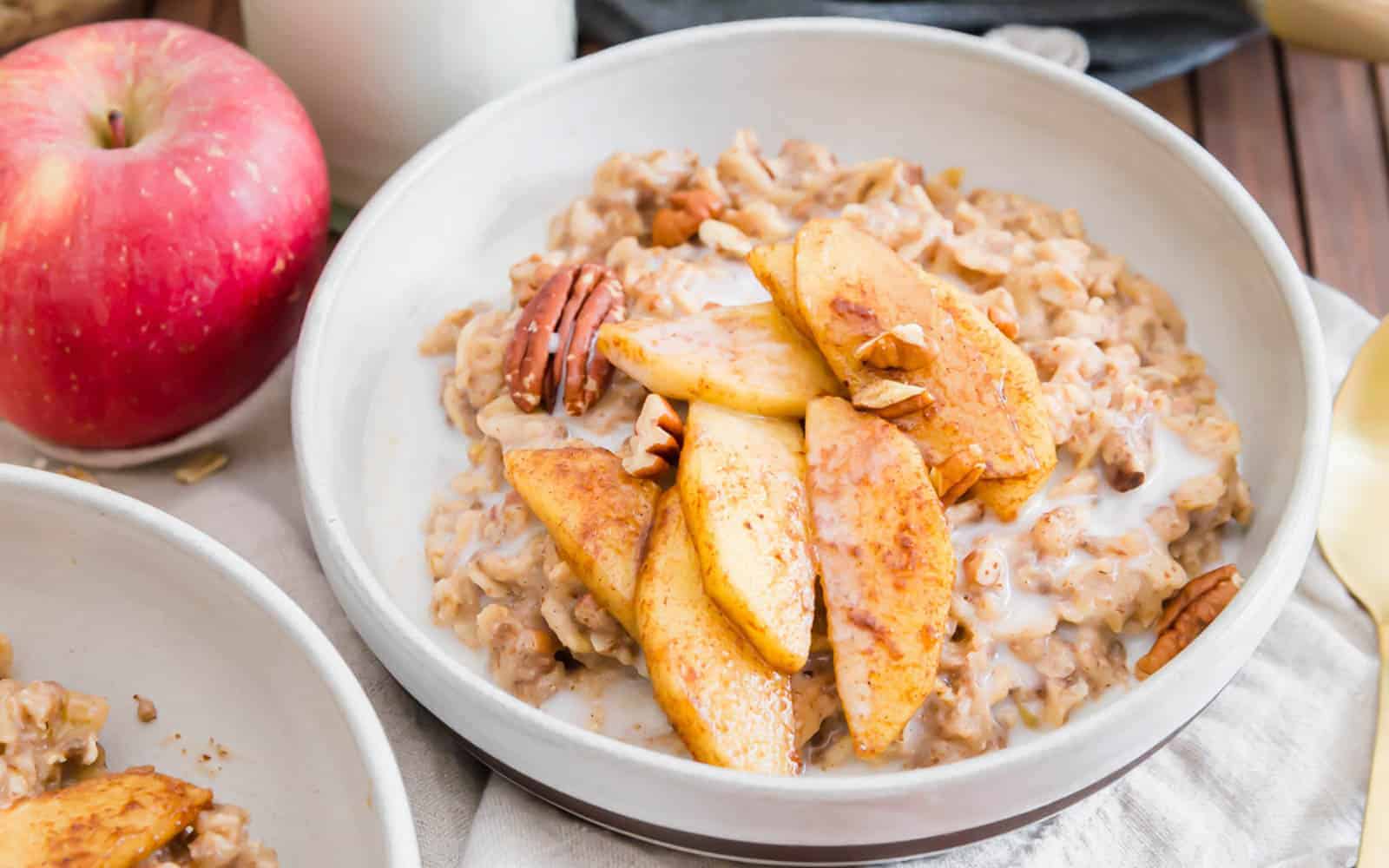 <p>Start your cold day with apple cinnamon oatmeal, a warm, comforting dish. The combination of cooked apples, cinnamon, nutmeg, and ginger creates a cozy, spiced flavor. Topped with sweet additions, it’s a heartwarming meal for frosty mornings.<br><strong>Get the Recipe: </strong><a href="https://www.runningtothekitchen.com/apple-cinnamon-oatmeal/?utm_source=msn&utm_medium=page&utm_campaign=msn">Apple Cinnamon Oatmeal</a></p>