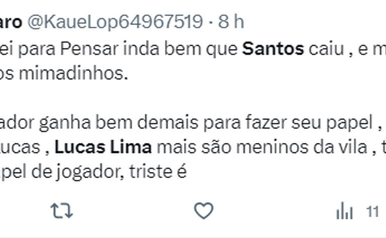 Neto detona Lucas Lima ao vivo, e culpa o jogador e o presidente do peixe pelo rebaixamento: Vocs acabaram com o Santos