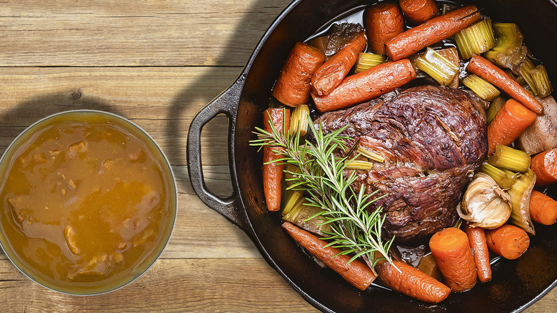 Store-Bought Gravy Mix Is The Simple Way To Elevate Pot Roast