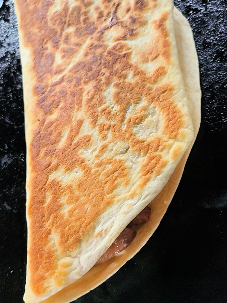 Delicious Smoked Prime Rib Quesadilla!