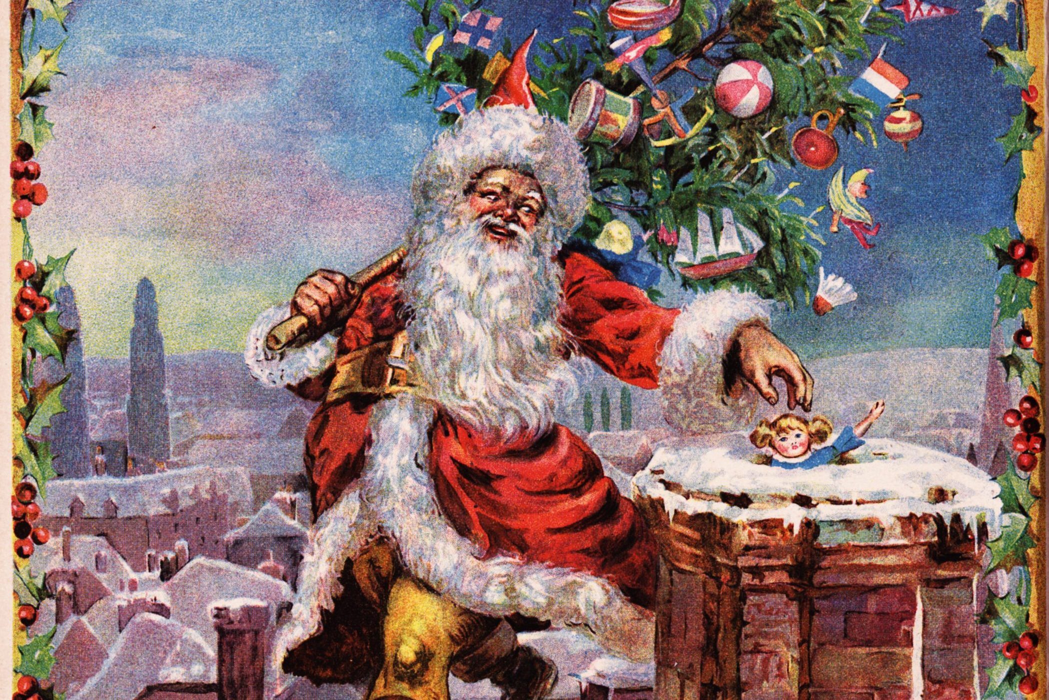 <p>Anyone asking "Is Santa real?" deserves a better understanding of how St. Nicholas transformed into the Americanized symbol we're familiar with today. Santa in America really came to life with the 1823 <a href="https://www.rd.com/list/christmas-poems/">Christmas poem</a> "A Visit from St. Nicholas," now commonly called "'Twas the Night Before Christmas," credited to the scholar and Irving's fellow New Yorker Clement Clarke Moore (although the true author is up for debate).</p> <p>"That poem reads much like today's Santa," Thompson says. It incorporates all the modern trappings of Santa: the rosy nose, the white beard, the fur outfit, the bundle of <a href="https://www.rd.com/list/gifts-for-kids/" rel="noopener noreferrer">gifts for kids</a>, even his reindeer's names (the reindeer themselves first appeared two years earlier in the poem "Old Santeclaus with Much Delight"). "A Visit" builds on Irving's vision, even borrowing the pipe and the near-direct quote, "laying his finger aside of his nose."</p> <p>Visually, artists began incorporating this jolly, round-bellied Santa into illustrations. Civil War cartoonist Thomas Nast drew one of the first recognizable Santas in 1862 in <em>Harper's Weekly</em> and continued for more than 20 years. "Thomas Nast, over the course of many years, is developing Santa and plumping up his physique," Thompson says.</p> <p>He says Santa was a perfect figure for the Industrial Revolution of the 19th century, which brought about an increase in commerce—and the commercialization of Christmas. "The whole birth of modern consumer culture that very much starts in the 19th century helped motivate the invention of Santa Claus, the American version," Thompson says. "If Santa Claus comes from a saint, it makes it a little bit more sacred; this is not simply retail or consumer-driven. This is not simply a god of consumption."</p>
