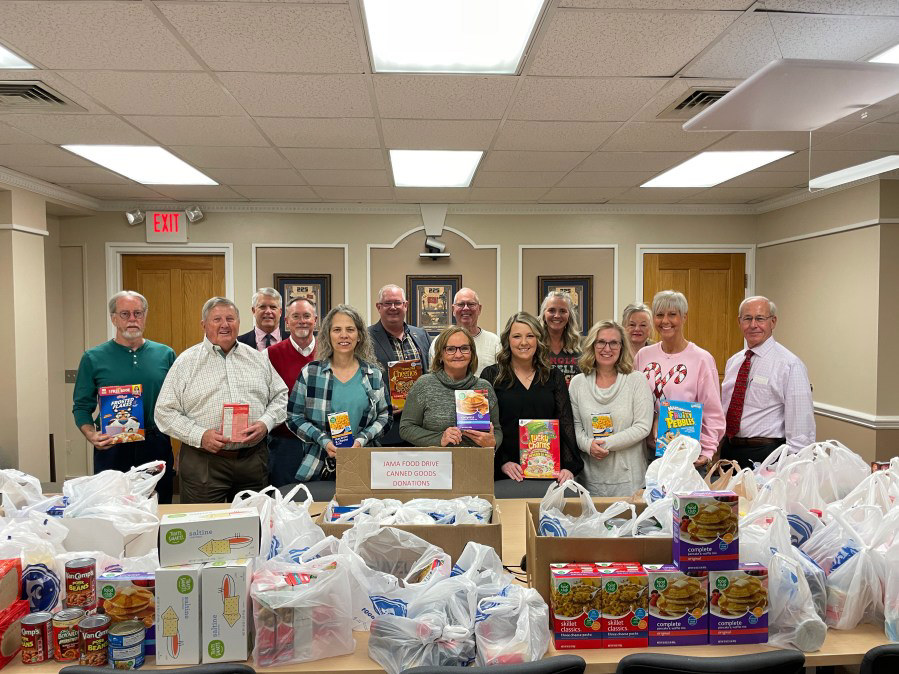 Washington County, TN staff collect 875 pounds of food for ministry
