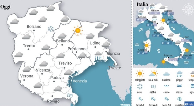 Meteo Veneto E Fvg: Previsioni Per I Prossimi Giorni. Piogge E Nebbie ...