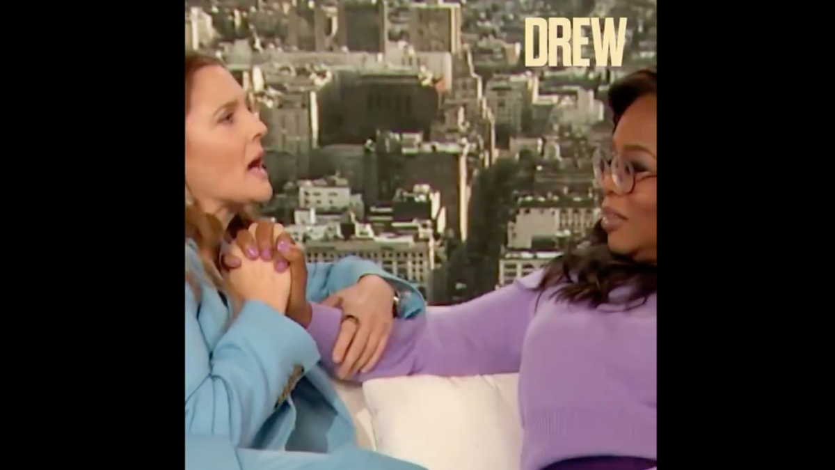 Oprah Defends Drew Barrymore After Clip Of Mid-Interview Caressing ...