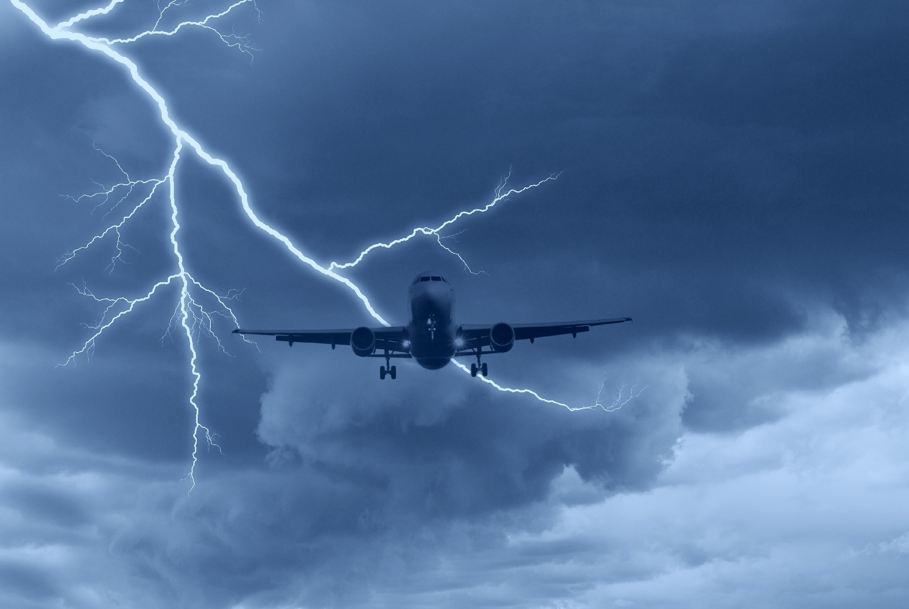<p>Here’s a <a href="http://www.telegraph.co.uk/travel/travel-truths/The-secrets-of-air-travel/secrets10/" rel="noreferrer noopener">shocking fact</a>: airplanes are struck by lightning far more often than you might think. An average jetliner gets hit every two or three years. But the good news is that airplanes are designed to take this into their flying stride, discharging the energy through their aluminum skin and leaving the passenger cabins safe.</p>