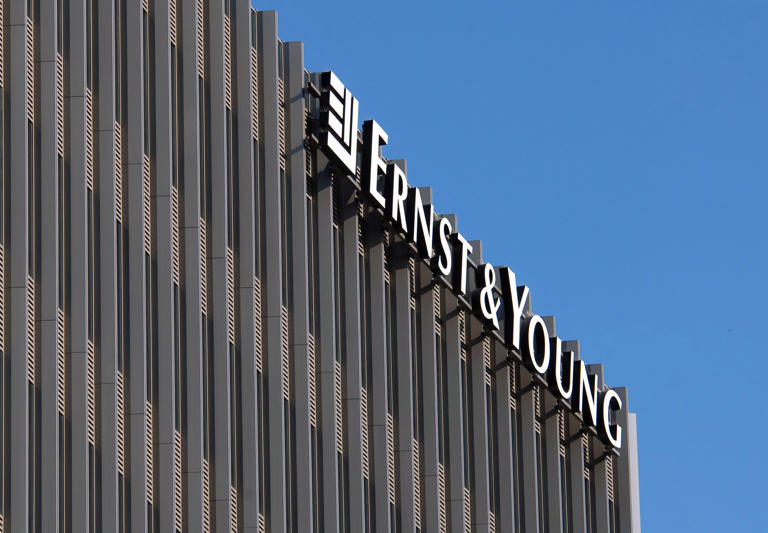 (GERMANY OUT) Germany Berlin Mitte - Branch office of Ernst & Young in the office building Spreedreieck (Photo by MeiÃner/ullstein bild via Getty Images)