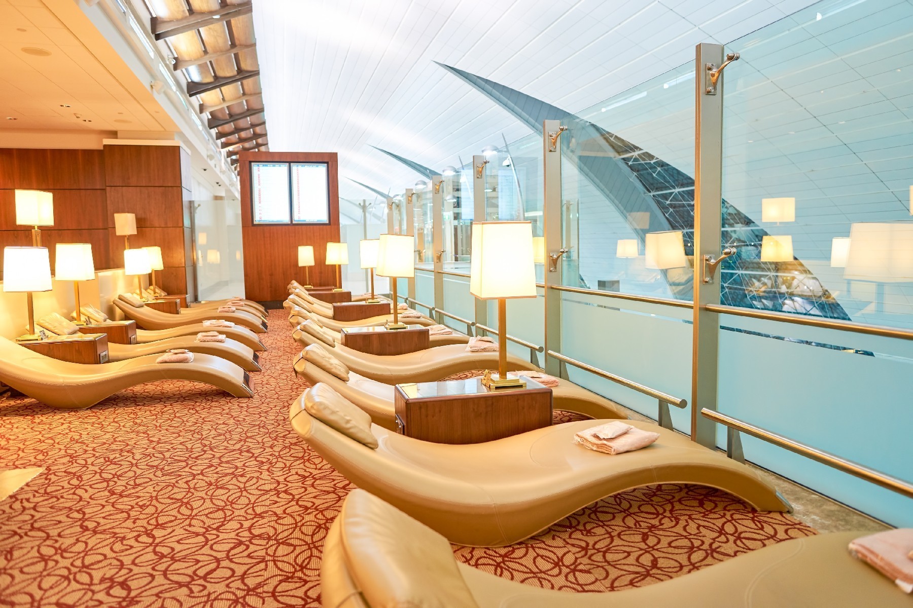 <p>Unless you are a frequent flyer, you probably don’t pay the hundreds of dollars necessary to get access to <a href="https://www.rd.com/advice/travel/air-travel-tips/" rel="noreferrer noopener">airline lounges</a>. However, if you’re on a long layover, reasonably priced day passes ($60 or less) are available for Admirals Club, Sky Club and United Club lounges. Amenities include complimentary snacks and drinks, Wi-Fi, shower suites and more.</p>