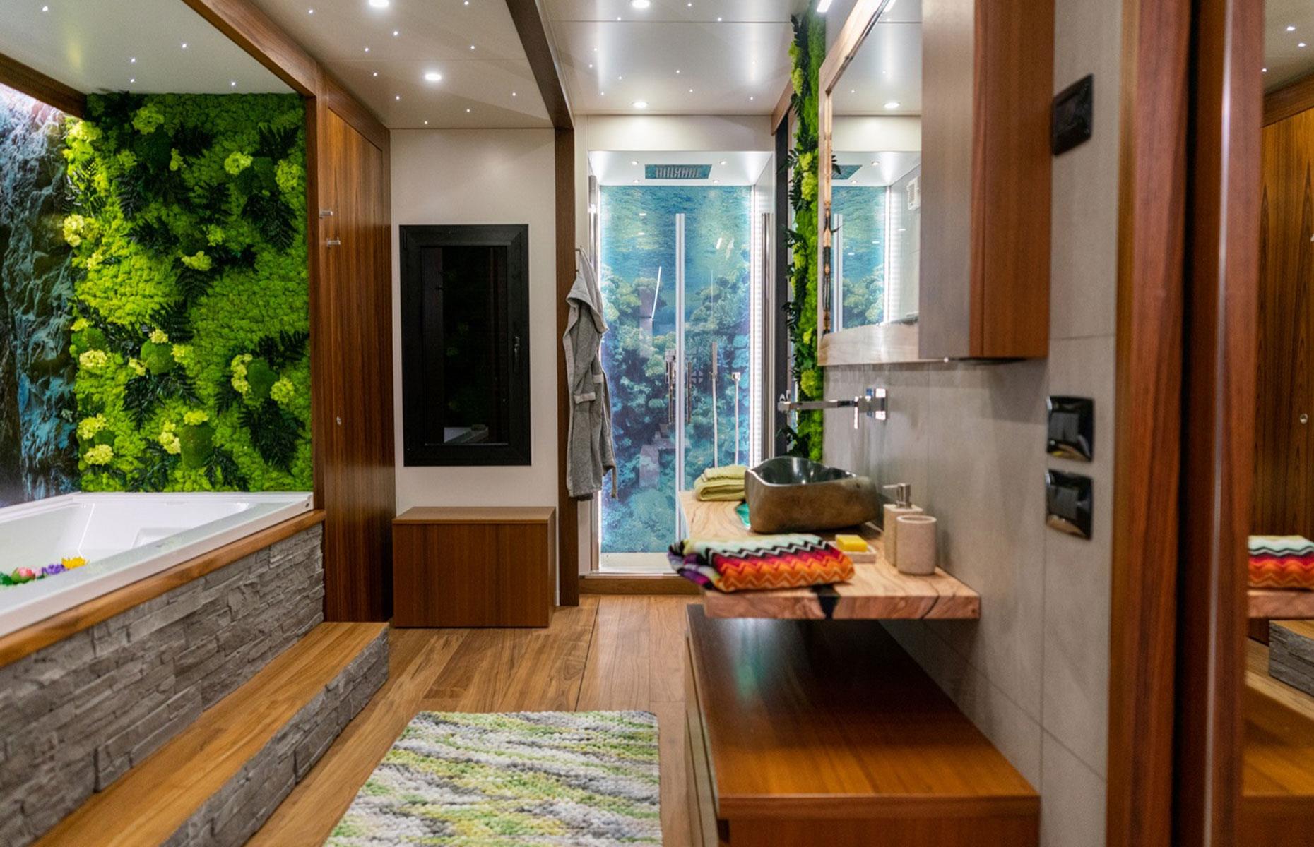 <p>As is the case with only a select few extra-large motorhomes, CMC Caravan has two regular-sized bathrooms, including one spa-like haven that houses a bathtub, which is an incredibly rare sight in an RV.</p>  <p>While CMC Caravan's 61-foot models may seem gargantuan, the biggest RV in history measured an even bigger 65 feet. Built in the 1950s by the Mid-States Corporation, the articulated <a href="https://www.hemmings.com/stories/2021/05/03/quick-question-what-ever-happened-to-the-executive-flagship-mega-cruiser">Executive Flagship mega-cruiser</a> rocked a sun deck, storage for an inflatable swimming pool and other extraordinary amenities.</p>  <p><strong>Now read <a href="https://www.loveexploring.com/news/131025/the-amazing-history-of-rving-in-america">the amazing history of the RV in America</a></strong></p>