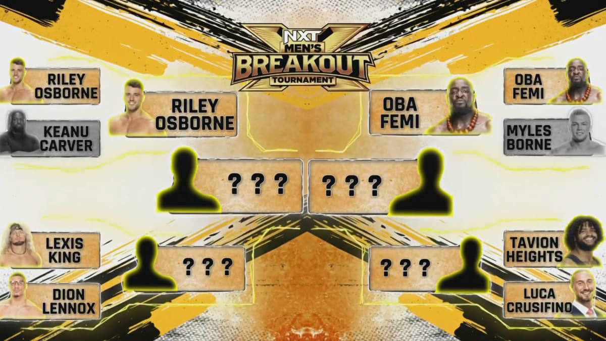 Oba Femi, Riley Osborne advance in WWE NXT Men's Breakout Tournament