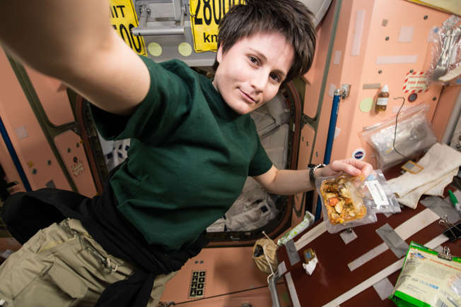 Samantha Cristoforetti aan boord van het ISS