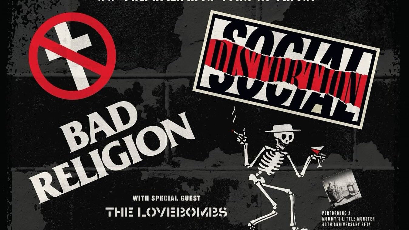 Bad Religion and Social Distortion announce 2024 spring coheadlining U