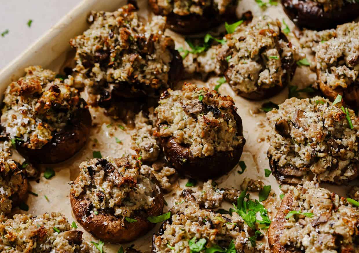 <p>These Sausage Stuffed Mushrooms are a hit for any occasion. They’re filled with flavorful sausage and are easy to make ahead of time. This appetizer is both impressive and simple to prepare. It’s perfect for stress-free hosting, leaving you more time to mingle.<br><strong>Get the Recipe: </strong><a href="https://realbalanced.com/recipe/sausage-stuffed-mushrooms/?utm_source=msn&utm_medium=page&utm_campaign=msn">Sausage Stuffed Mushrooms</a></p>
