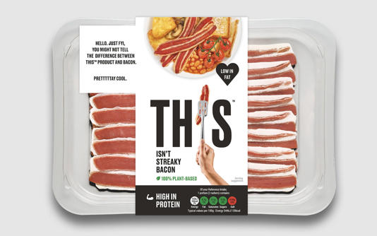 This Isn’t Streaky Bacon from plant-based meat brand THIS, founded by Andy Shovel - THIS