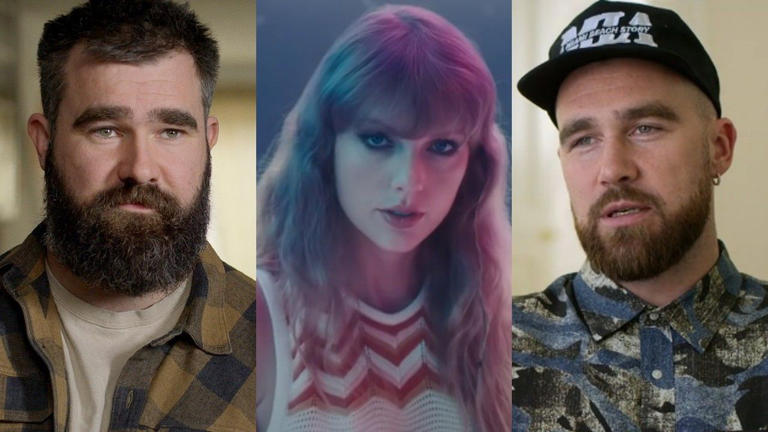  Watch The Funny Way Travis And Jason Kelce Seemingly Nodded To Taylor Swift's Tortured Poets Department Reference 