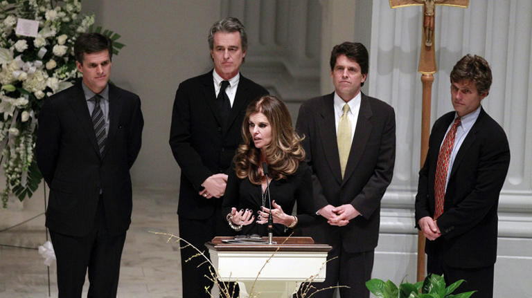The Shriver siblings at Eunice Kennedy Shriver funeral