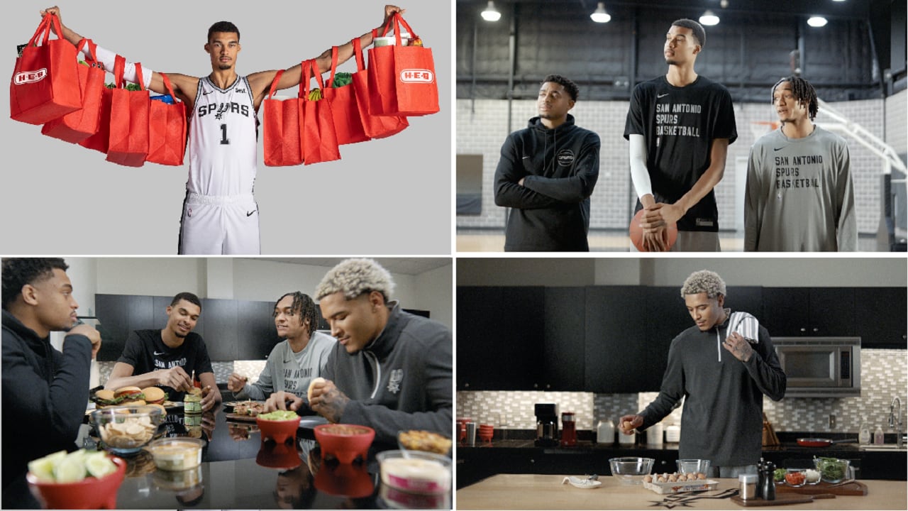 Watch New H-E-B Commercials Featuring Spurs’ Wembanyama, Johnson ...