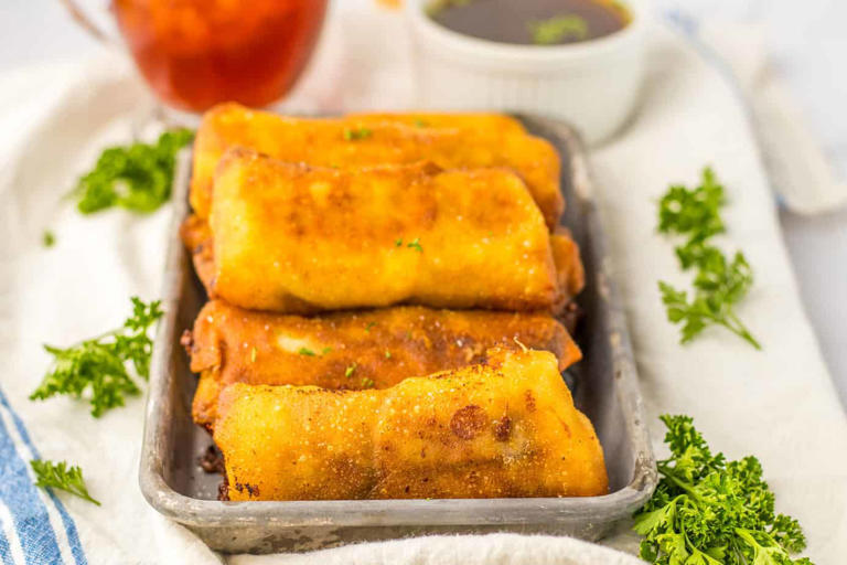 The Best Air Fryer French Dip Egg Rolls Recipe