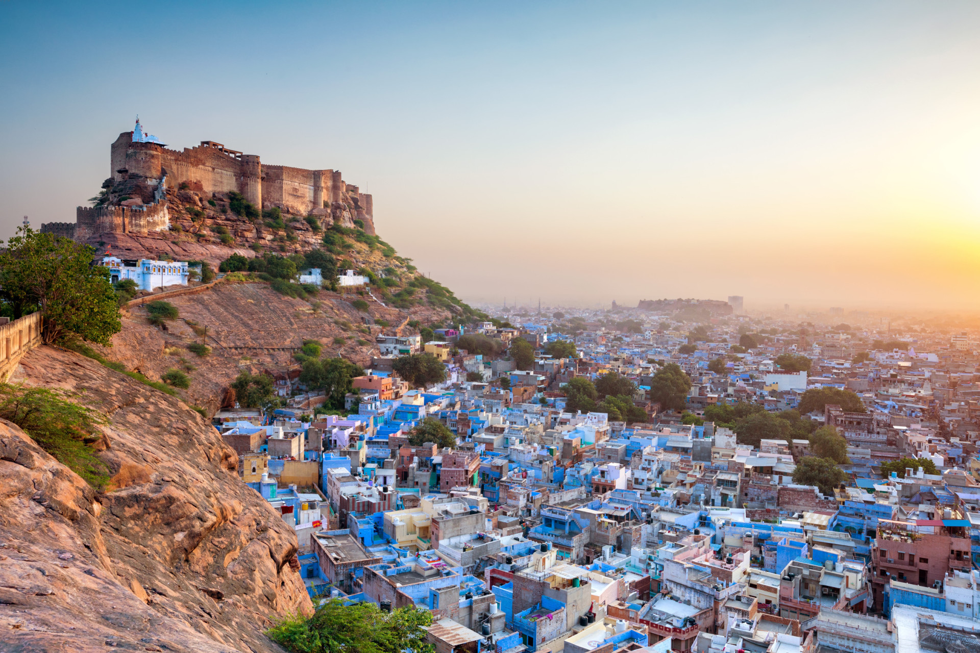 <p>The northwestern state of Rajasthan has long been a destination of choice for those visiting India. Jaipur, a World Heritage Site, and Jodhpur (pictured) challenge the senses with their wealth of historic buildings and vibrant character. In 2024, Jaipur especially is readying the inauguration of several new hotels.</p>