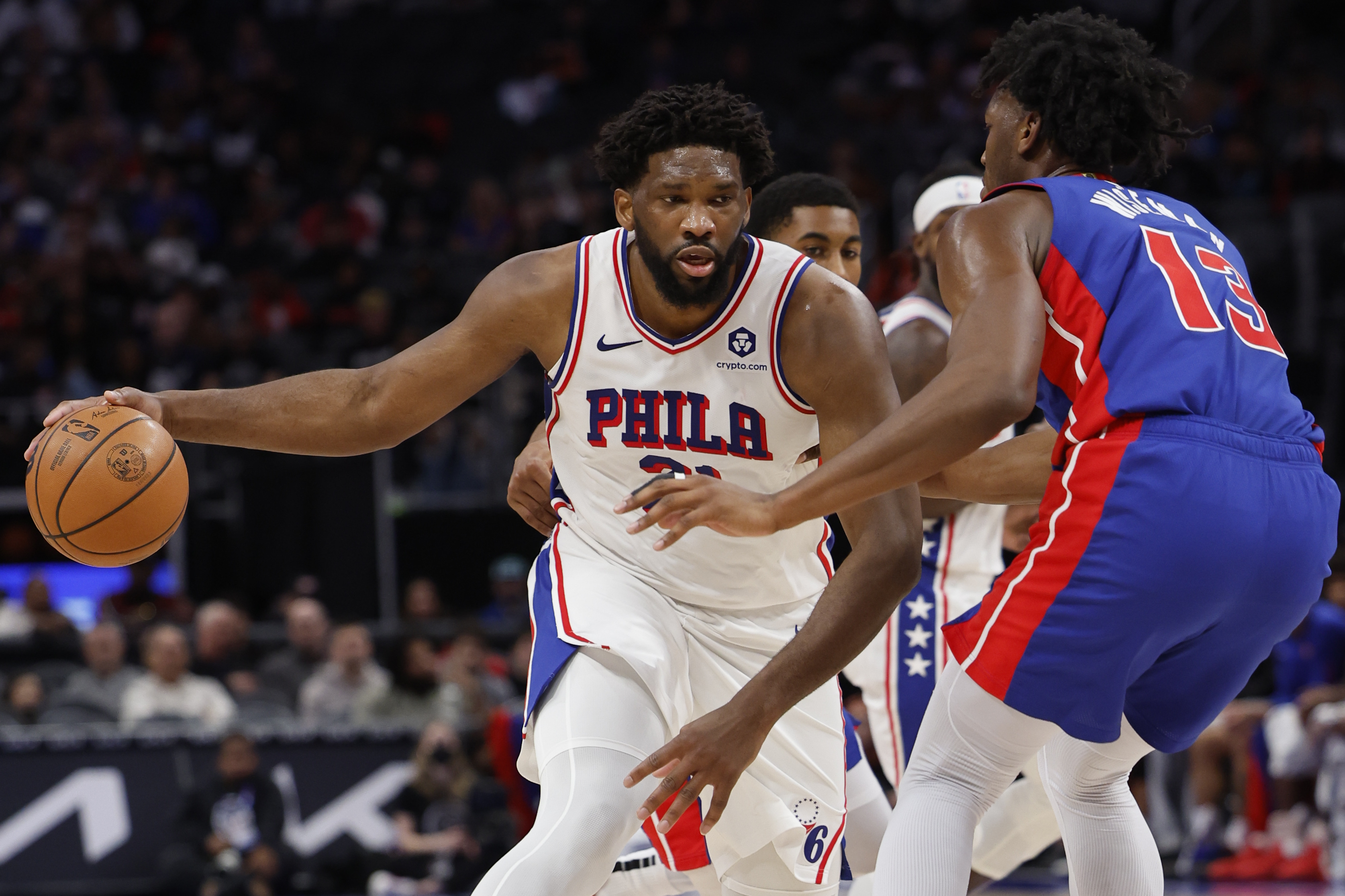 sixers in awe of joel embiid after more dominance in win over pistons