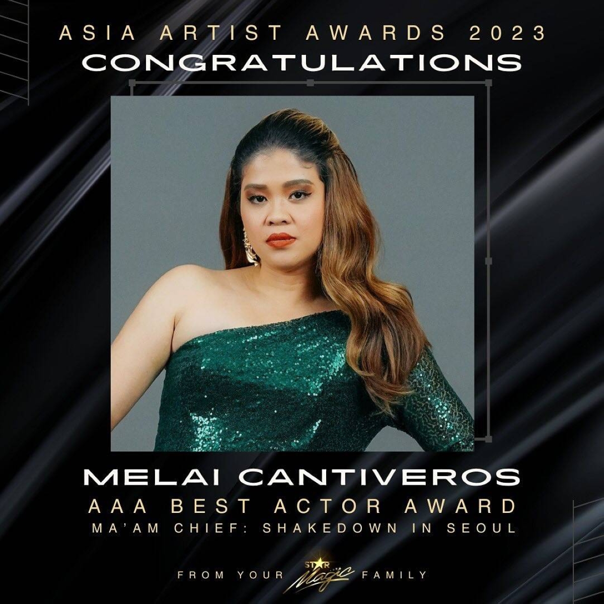 Melai Cantiveros wins Best Actor at AAA 2023