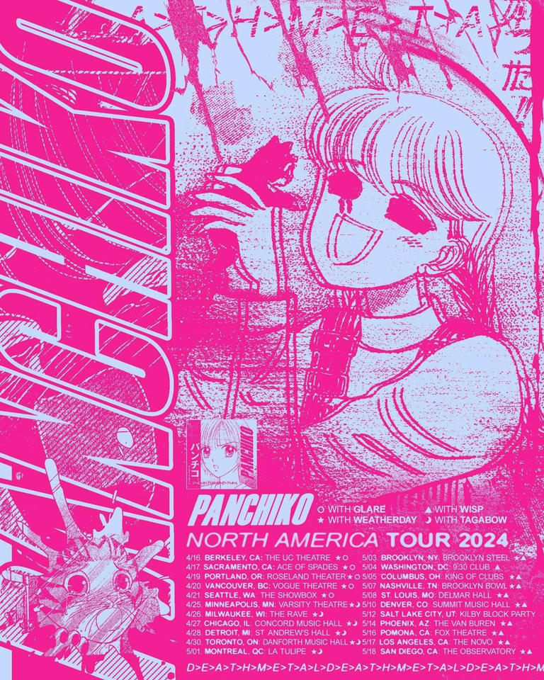 Panchiko announce 2024 spring North American tour