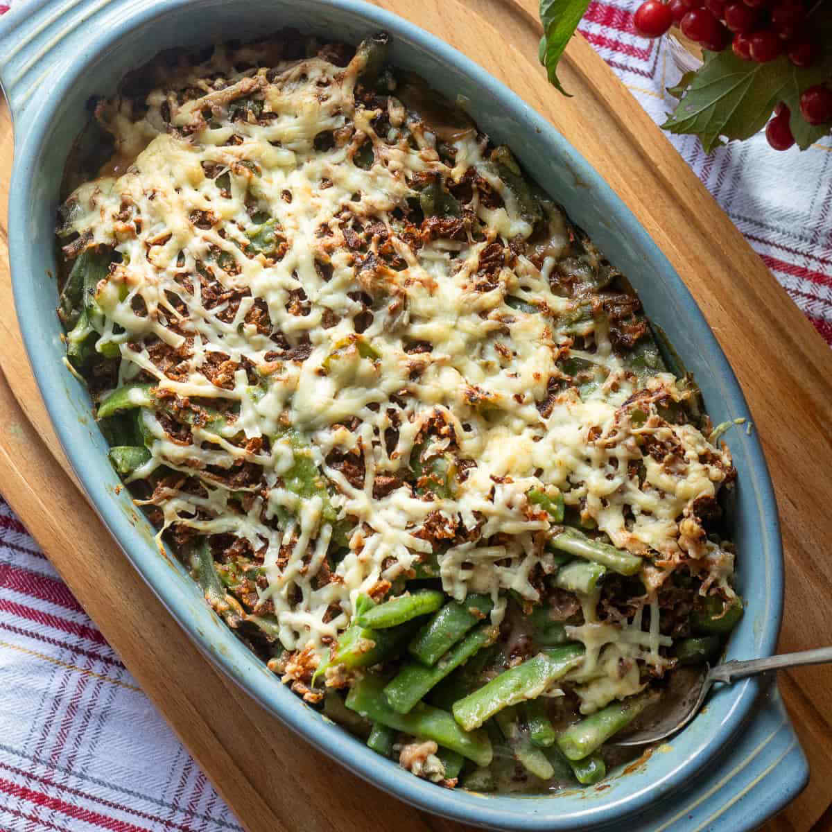 Green Bean Casserole with Fresh Green Beans