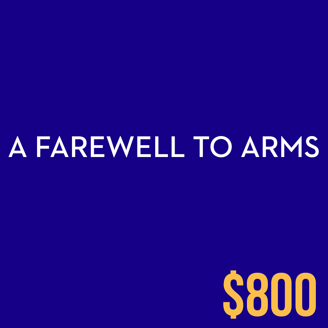 <p><em>A Farewell to Arms</em></p>