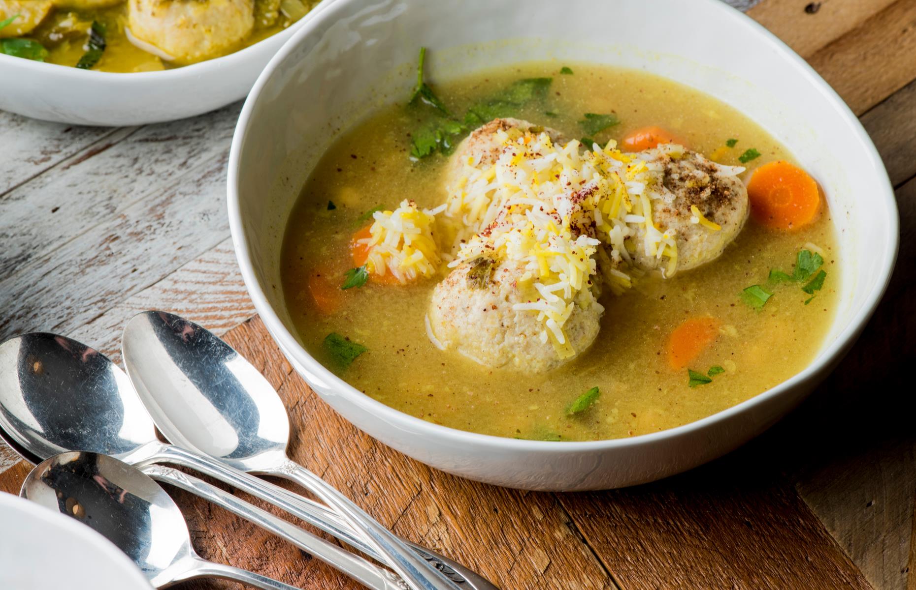 <p>When Nigella makes her 'special chicken soup' for Passover, she says using chicken wings is one of the best, and least expensive, ways to do so, since they deliver an abundance of flavor. She also freezes extra matzo balls for a quick midweek supper to eat with rice, toasted pine nuts and fresh parsley. </p>
