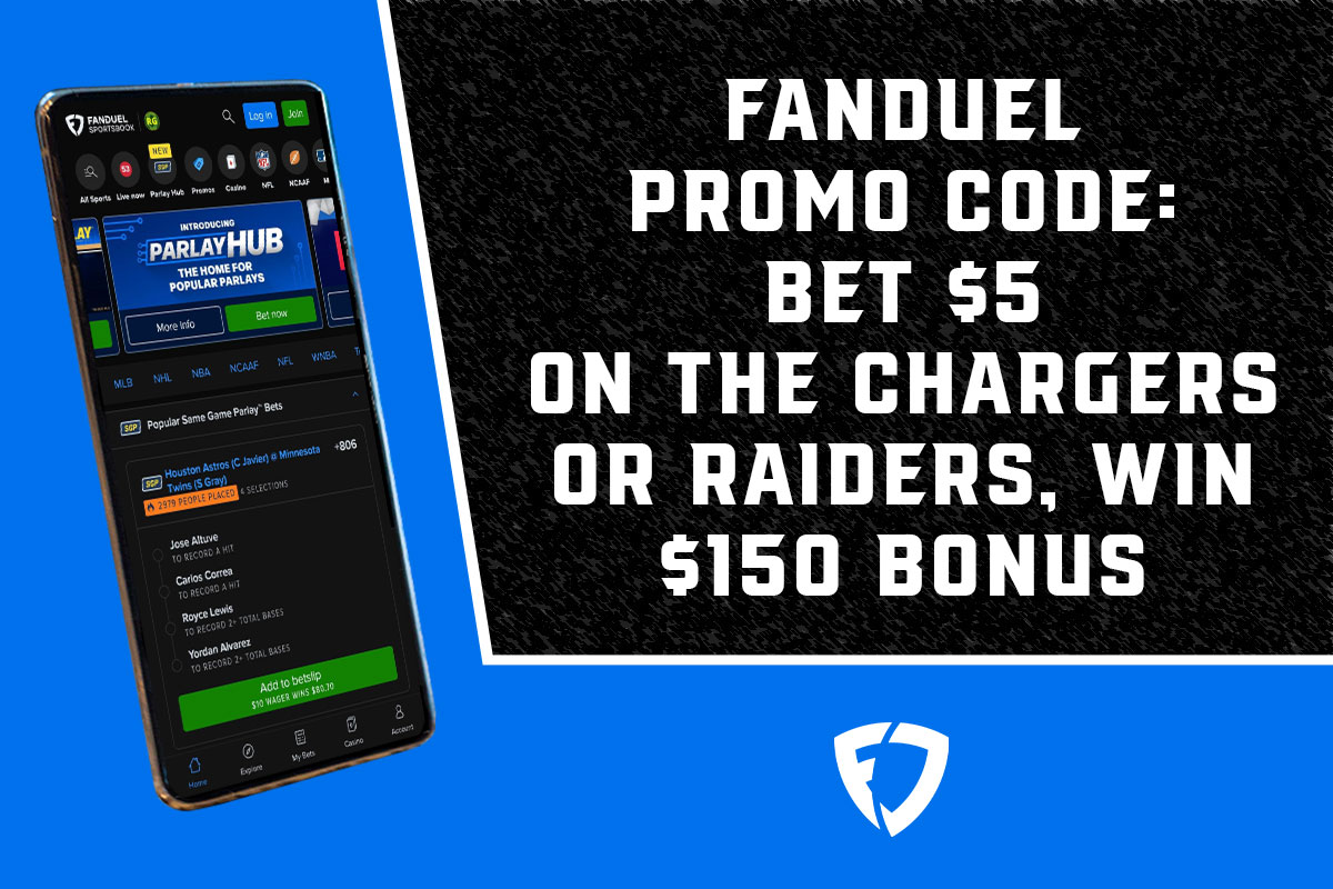 FanDuel Promo Code: Bet $5 On The Chargers Or Raiders, Win $150 Bonus