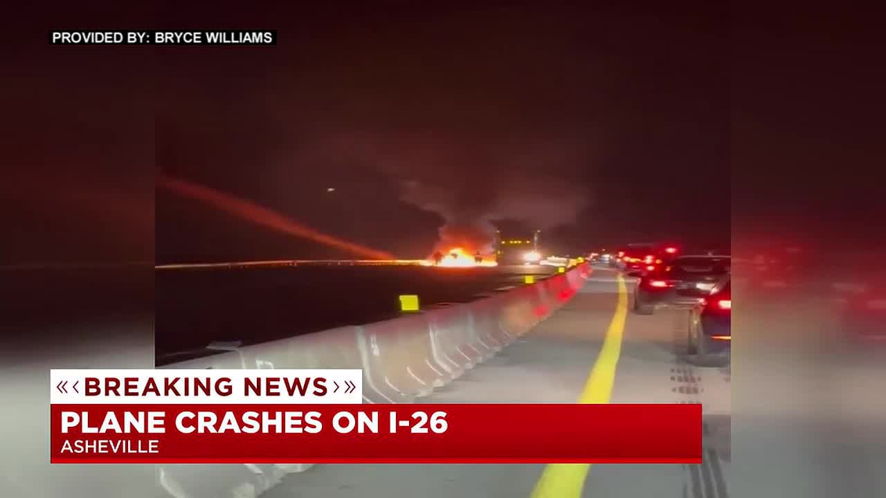 NCDOT: Plane Crash Shuts Down Both Directions Of I-26 In Asheville