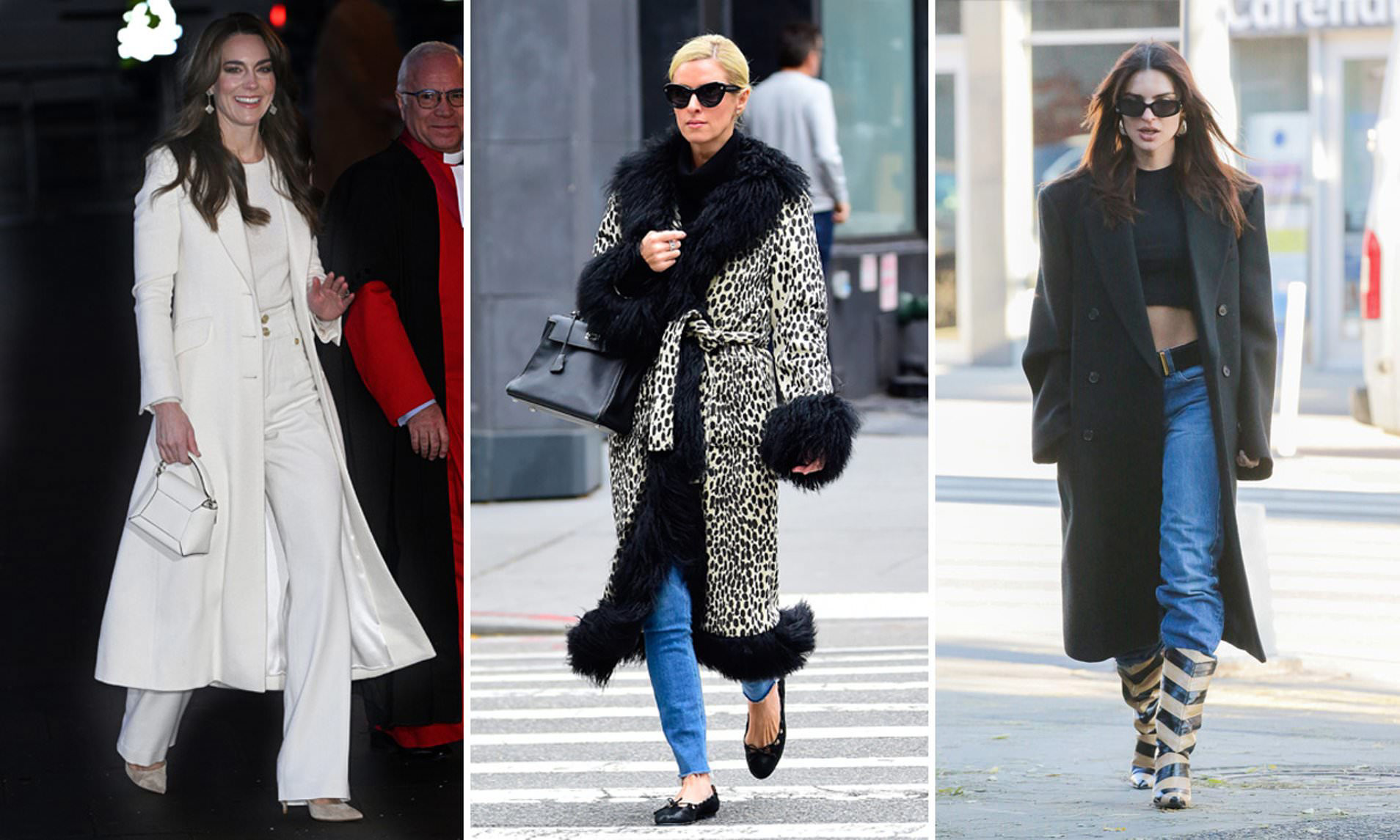 From bold colors to oversize silhouettes, statement-making coat trends