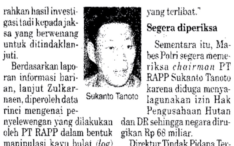 Profil Sukanto Tanoto Yang Tawarkan Rp51 Triliun Ke Perusahaan Tisu Vinda