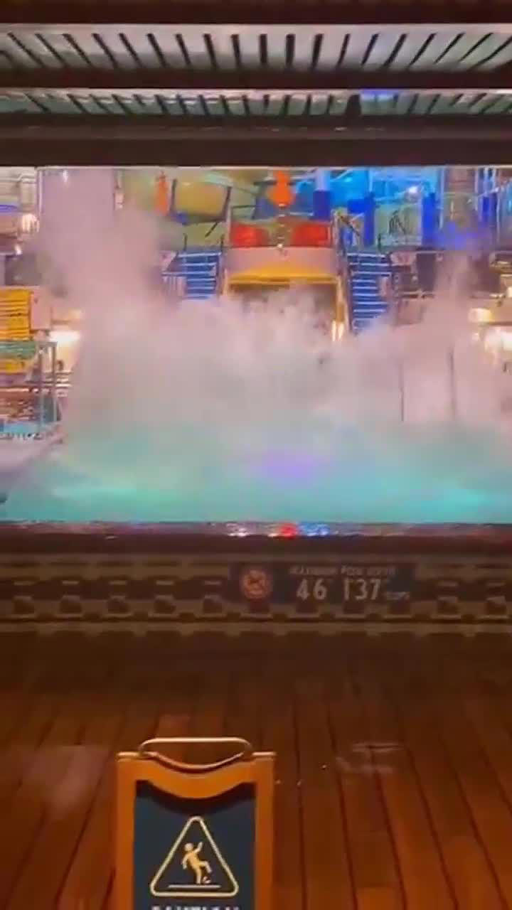 WATCH: Waves in Carnival Glory pool crash over rough Gulf seas