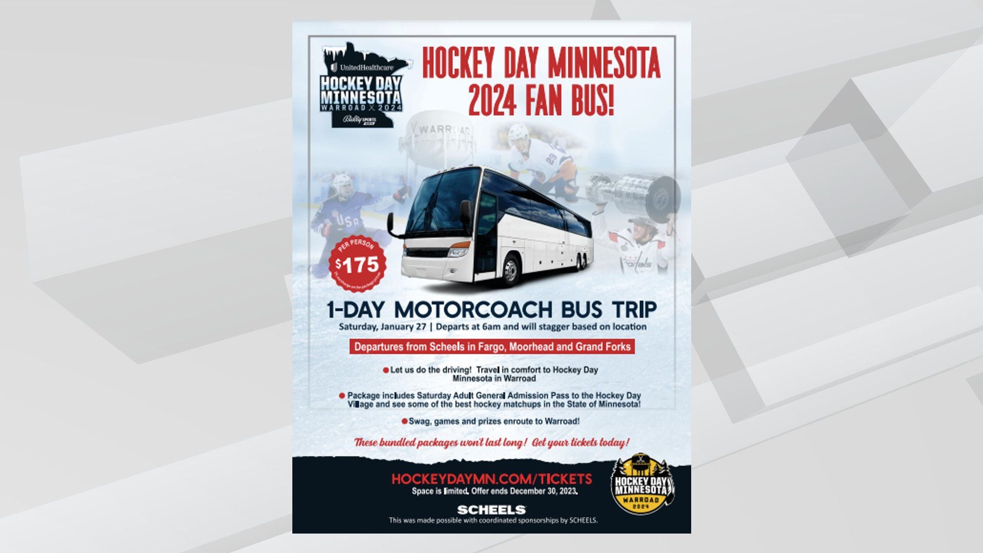 Hockey Day Minnesota 2024 Launches Fan Bus Trips To Warroad   AA1lyX3q.img