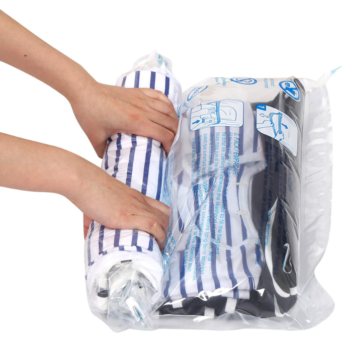 <p> Compression bags seem like a great way to create extra storage in your suitcase, but they may have the opposite effect. </p> <p> While it technically creates more space, it doesn’t create more opportunity — the bag still weighs the same, and you may be at risk of overpacking. Neatly and compactly folding your clothes should be just as effective. </p>