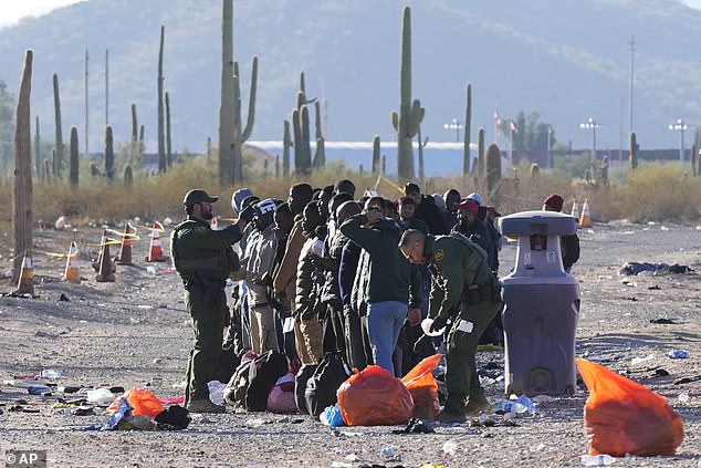 mexican military seize ten ieds at the us-mexico border at tucson: border patrol agents are warned to be 'vigilant' as america is faced with unprecedented migrant surge