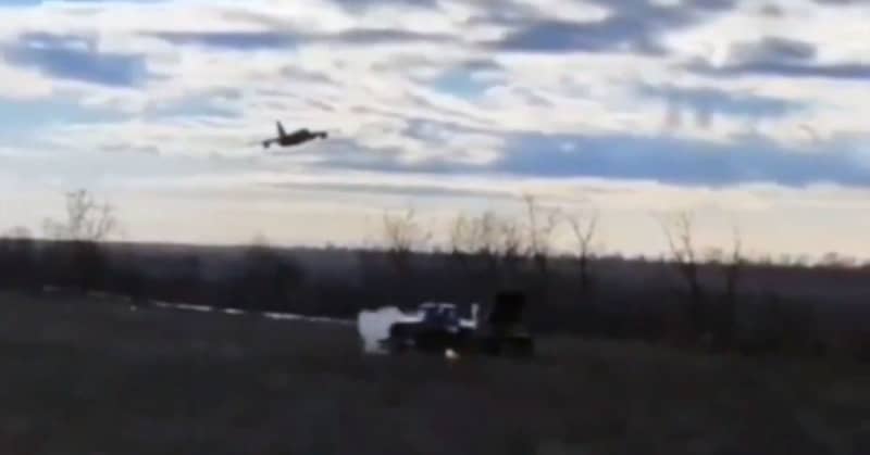russian fighter jet nearly destroyed by friendly fire; pilot dodges 5 rockets