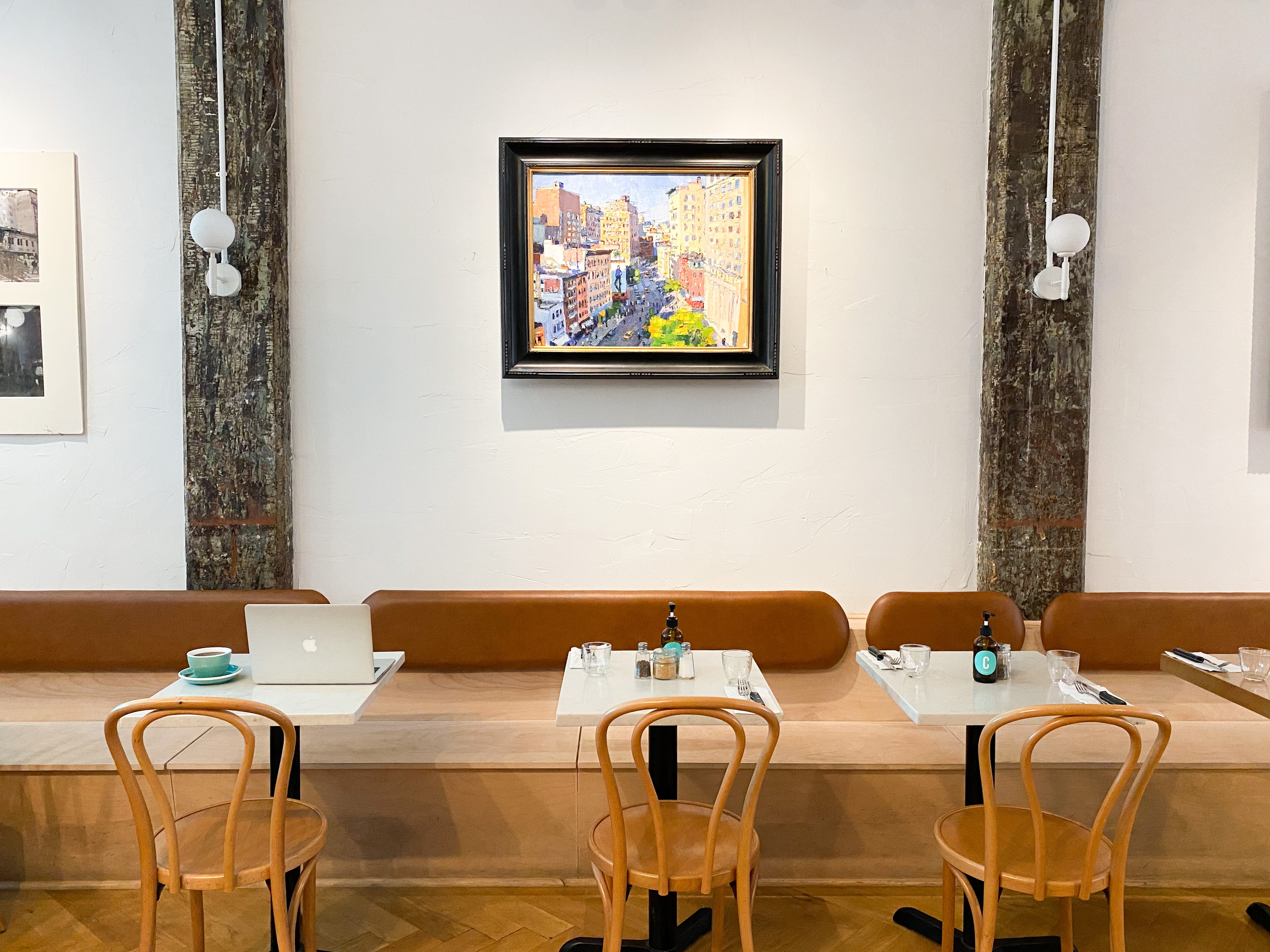 With four locations in Manhattan, <a href="https://citizens.coffee/">Citizens</a>—founded by two Australians—is shaping up to be one of the city’s most beloved spots for digital nomads who have traded their offices for communal workspaces. The SoHo location is a minimalist gem on Lafayette Street, with long tables and banquettes set underneath locally-painted art.<p>Sign up for our newsletter to get the latest in design, decorating, celebrity style, shopping, and more.</p><a href="https://www.architecturaldigest.com/newsletter/subscribe?sourceCode=msnsend">Sign Up Now</a>