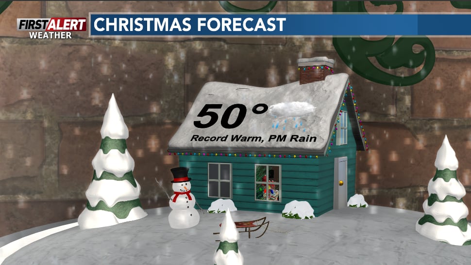 First Alert Weather: Unseasonably Warm Christmas With Rain Expected