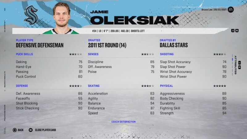 NHL 22 Player Ratings: Best Enforcers